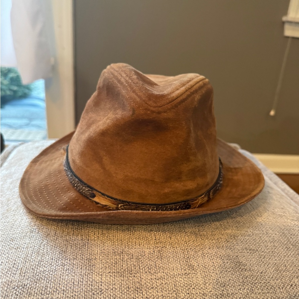 Wolverine Tan Suede Leather Hat-L - Picture 5 of 7